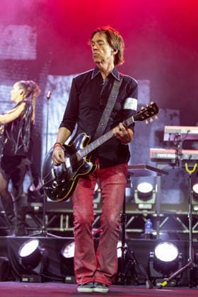 SaO PAULO, SP - 14.04.2026: BANDA SUECA ROXETTE FAZ SHOW EM SP - The Swedish band Roxette performed at the Espaco Unimed venue in Barra Funda, Sao Paulo (SP), in a show that brought fans together with a repertoire of their greatest hits. The performance marked a new phase for the group with singer Lena Philipsson taking over the vocals, keeping the duo& 39;s legacy alive in international pop rock. x2925078x  EmersonxSantos