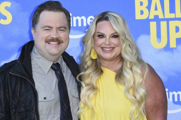 Paul Walter Hauser, Amy Boland Hauser at arrivals for BALLS UP Premiere, Harmony Gold Theater, Los Angeles, CA, April 14, 2026. Photo By: Elizabeth Goodenough Everett Collection BALLS UP Premiere PUBLICATIONXNOTxINxCANxCHNxFRAxITAxJPNxNORxPOLxRUSxESPxUKxUSA