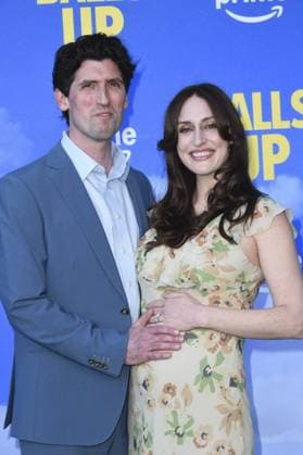 Andrew Muscato, wife at arrivals for BALLS UP Premiere, Harmony Gold Theater, Los Angeles, CA, April 14, 2026. Photo By: Elizabeth Goodenough Everett Collection BALLS UP Premiere PUBLICATIONXNOTxINxCANxCHNxFRAxITAxJPNxNORxPOLxRUSxESPxUKxUSA