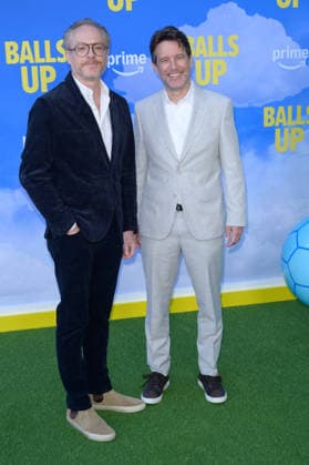 Balls Up Premiere - Los Angeles, USA LOS ANGELES, USA. April 14, 2026: Paul Wenick & Rhett Reese at the premiere for Balls Up at the Harmony Gold Theatre. Los Angeles CA USA  Copyright: xPaulxSmith Featureflashx