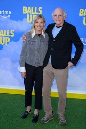 Balls Up Premiere - Los Angeles, USA LOS ANGELES, USA. April 14, 2026: Larry David & Ashley Underwood at the premiere for Balls Up at the Harmony Gold Theatre. Los Angeles CA USA  Copyright: xPaulxSmith Featureflashx
