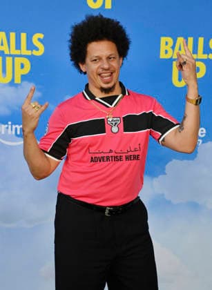 Cast member Eric Andre attends the premiere of the motion picture sports comedy Balls Up at the Harmony Gold Theater in Los Angeles on Tuesday, April 14, 2026. Storyline: Two marketers pitch a bold new condom World Cup sponsorship. After a booze-fueled scandal, they must outrun chaos to survive.  LAP2026041412 JIMxRUYMEN
