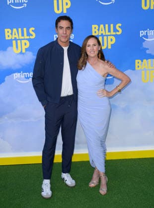 Balls Up Premiere - Los Angeles, USA LOS ANGELES, USA. April 14, 2026: Sacha Baron Cohen & Molly Shannon at the premiere for Balls Up at the Harmony Gold Theatre. Los Angeles CA USA  Copyright: xPaulxSmith Featureflashx