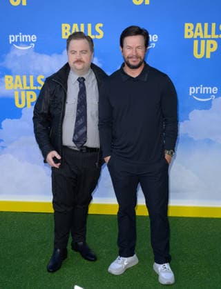 Balls Up Premiere - Los Angeles, USA LOS ANGELES, USA. April 14, 2026: Paul Walter Hauser & Mark Wahlberg at the premiere for Balls Up at the Harmony Gold Theatre. Los Angeles CA USA  Copyright: xPaulxSmith Featureflashx