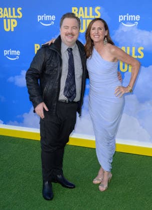 Balls Up Premiere - Los Angeles, USA LOS ANGELES, USA. April 14, 2026: Paul Walter Hauser & Molly Shannon at the premiere for Balls Up at the Harmony Gold Theatre. Los Angeles CA USA  Copyright: xPaulxSmith Featureflashx