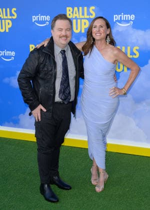 Balls Up Premiere - Los Angeles, USA LOS ANGELES, USA. April 14, 2026: Paul Walter Hauser & Molly Shannon at the premiere for Balls Up at the Harmony Gold Theatre. Los Angeles CA USA  Copyright: xPaulxSmith Featureflashx