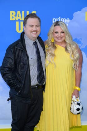 Balls Up Premiere - Los Angeles, USA LOS ANGELES, USA. April 14, 2026: Paul Walter Hauser & Amy Boland Hauser at the premiere for Balls Up at the Harmony Gold Theatre. Los Angeles CA USA  Copyright: xPaulxSmith Featureflashx