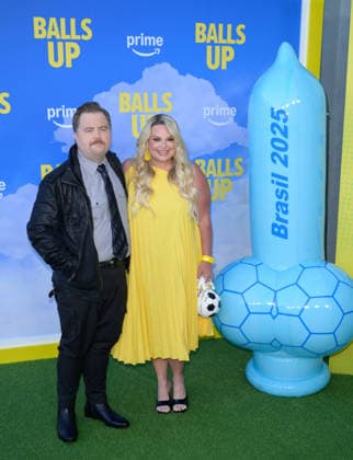 Balls Up Premiere - Los Angeles, USA LOS ANGELES, USA. April 14, 2026: Paul Walter Hauser & Amy Boland Hauser at the premiere for Balls Up at the Harmony Gold Theatre. Los Angeles CA USA  Copyright: xPaulxSmith Featureflashx
