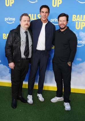 Premiere Of Amazon MGM Studios Balls Up 14 April 2026 . Los Angeles, California - Mark Wahlberg, Paul Walter Hauser, Sacha Baron Cohen , At Premiere Of Amazon MGM Studios Balls Up held at Harmony Gold in Los Angeles., Credit:Sadou Faye Avalon United States, CA, Los Angeles, Harmony Gold  Copyright: xSadouxFayex xAvalonx 1091093983
