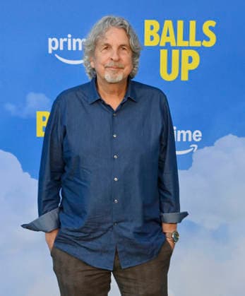 Director Peter Farrelly attends the premiere of the motion picture sports comedy Balls Up at the Harmony Gold Theater in Los Angeles on Tuesday, April 14, 2026. Storyline: Two marketers pitch a bold new condom World Cup sponsorship. After a booze-fueled scandal, they must outrun chaos to survive.  LAP2026041440 JIMxRUYMEN
