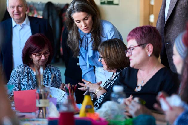 Spanish Royals visit to the Jose Maria de Llanos Foundation Queen Letizia of Spain visit to the Jose Maria de Llanos Foundation to mark the 25th anniversary of the Escuela de Hosteleria del Sur at Jose Maria de Llanos Foundation on April 15, 2026 in Madrid, Spain Photo by IMAGO MPG Madrid Jose Maria de Llanos Foundation Madrid Spain  Copyright: xMPGx