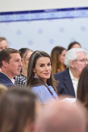Spanish Royals visit to the Jose Maria de Llanos Foundation Queen Letizia of Spain visit to the Jose Maria de Llanos Foundation to mark the 25th anniversary of the Escuela de Hosteleria del Sur at Jose Maria de Llanos Foundation on April 15, 2026 in Madrid, Spain Photo by IMAGO MPG Madrid Jose Maria de Llanos Foundation Madrid Spain  Copyright: xMPGx