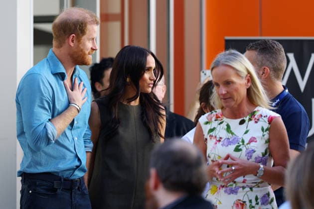 HARRY AND MEGHAN AUSTRALIA VISIT, Prince Harry and Meghan, the Duke and Duchess of Sussex are seen leaving at Swinburne University after a visit at the ÔbatyrÕ, a mental health engagement programme service during a visit to Australia, Melbourne, Thursday, April 16, 2026. ( NO ARCHIVING MELBOURNE VICTORIA AUSTRALIA  Copyright: xCONxCHRONISx 20260416112013927623
