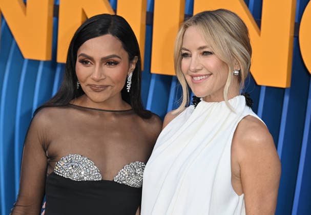 Netflix™s ˜Running Point™ Season 2 Premiere Mindy Kaling and Kate Hudson arriving at Netflix™s Running Pointseason 2 premiere held at the Egyptian Theatre on April 15, 2026 in Hollywood, CA. Hollywood Egyptian Theatre California USA Copyright: xLeexWattx xAFF-USA.COMx