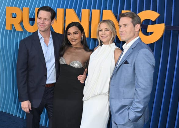 Netflix™s ˜Running Point™ Season 2 Premiere Ike Barinholtz, Mindy Kaling, Kate Hudson and David Stassen arriving at Netflix™s Running Pointseason 2 premiere held at the Egyptian Theatre on April 15, 2026 in Hollywood, CA. Hollywood Egyptian Theatre California USA Copyright: xLeexWattx xAFF-USA.COMx
