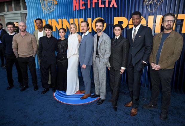 Netflix™s ˜Running Point™ Season 2 Premiere Max Greenfield, Chet Hanks, Jay Ellis, Fabrizio Guido, Brenda Song, Kate Hudson, Scott MacArthur, Drew Tarver, Lisa Rinna, Uche Agada and Ray Romano arriving at Netflix™s Running Pointseason 2 premiere held at the Egyptian Theatre on April 15, 2026 in Hollywood, CA. Hollywood Egyptian Theatre California USA Copyright: xLeexWattx xAFF-USA.COMx