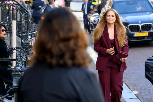 16-04-2026 Amsterdam Princess Amalia arriving for a meeting with mayor Femke Halsema of Amsterdam on her 1st day of the 2 day visit to Amsterdam. Â  Copyright: xPPEx
