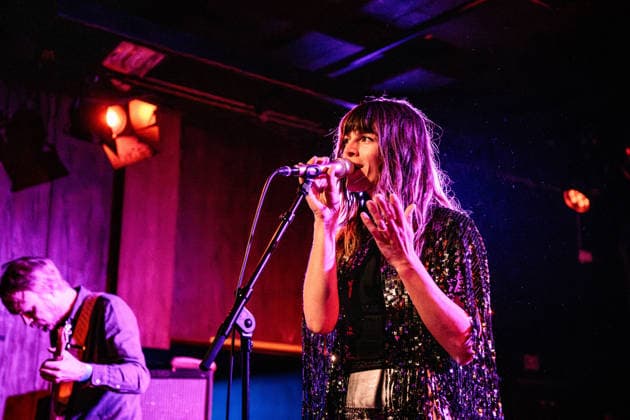 Melody s Echo Chamber live in Copenhagen, Denmark Copenhagen, Denmark. 15th, April 2026. The French band Melody™s Echo Chamber performs a live concert at VEGA in Copenhagen. Here singer Melody Prochet is seen live on stage. Denmark, Copenhagen  Copyright: xGonzalesxPhoto ErlingxBrodersenx