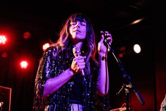 Melody s Echo Chamber live in Copenhagen, Denmark Copenhagen, Denmark. 15th, April 2026. The French band Melody™s Echo Chamber performs a live concert at VEGA in Copenhagen. Here singer Melody Prochet is seen live on stage. Denmark, Copenhagen  Copyright: xGonzalesxPhoto ErlingxBrodersenx