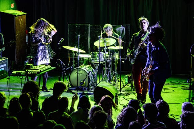 Melody s Echo Chamber live in Copenhagen, Denmark Copenhagen, Denmark. 15th, April 2026. The French band Melody™s Echo Chamber performs a live concert at VEGA in Copenhagen. Here singer Melody Prochet is seen live on stage. Denmark, Copenhagen  Copyright: xGonzalesxPhoto ErlingxBrodersenx