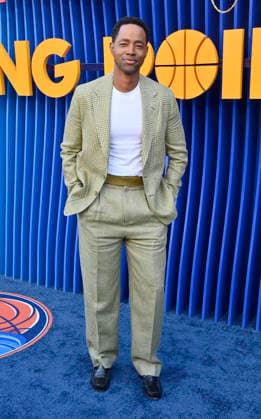 Cast member Jay Ellis attends the premiere of Netflix s Season 2 TV series sport comedy Running Point at the Egyptian Theatre in the Hollywood section of Los Angeles on Wednesday, April 15, 2026. Storyline: Isla Gordon, overlooked her whole life, is appointed President of the LA Waves basketball team, a family business, when her brother enters rehab. She aims to prove she is the right choice despite skepticism.  LAP2026041547 JIMxRUYMEN