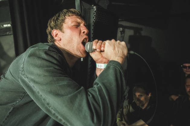 Bad Breeding live at Roadburn Festival 2026 Tilburg, Netherlands. 16th, April 2026. The British hardcore punk band Bad Breeding performs a live concert during the Dutch music festival Roadburn Festival 2026 in Tilburg. Here vocalist Christopher Dodd is seen live on stage. Netherlands, Tilburg  Copyright: xGonzalesxPhoto PeterxTroestx