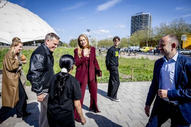 AMSTERDAM - Princess Amalia is visiting Amsterdam at the invitation of Mayor Halsema. Visit in the context of sports and talent development, Amsterdam Southeast. During the two-day visit, the Princess will become better acquainted with various sectors and be briefed on current topics such as science, sports, culture, housing, and social cohesion. ROBIN UTRECHT ANP netherlands out - belgium out  Copyright: xx x555938970x originalFilename: 555938970.jpg