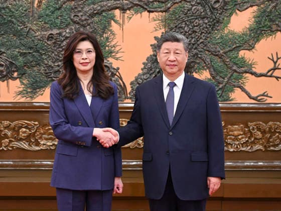 RECORD DATE NOT STATED 270259.jpg The Kuomintang (KMT), commonly known as the Chinese Nationalist Party, Chairperson Cheng Li-wun meets with Communist Party of China General Secretary Xi Jinping in Beijing on April 10, 2026 as the two parties resumed high-level dialogue after almost a decade at a moment of global uncertainty. (KMT handout via EYEPRESS) Beijing China EDITORIAL USE ONLY  Copyright: xx 270259 EyePressxNewsx eyepress127166