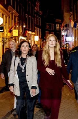 AMSTERDAM - Princess Amalia is visiting Amsterdam at the invitation of Mayor Halsema. Visit to the nightlife venues Bar San Francisco and Club Nachbar. During the two-day visit, the Princess will become better acquainted with various sectors and be briefed on current topics such as science, sports, culture, housing, and social cohesion. ROBIN UTRECHT ANP netherlands out - belgium out  Copyright: xx x555972326x originalFilename: 555972326.jpg