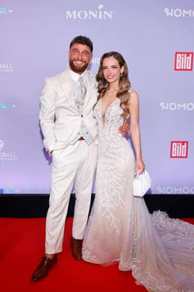 Reality TV participant Umut Tekin shows off his new girlfriend Lena Goldstein at the Reality Award 2026 at the Maritim Hotel Bonn The event honors the whos who of German reality stars with their own award Bonn, 16 04 2026 NRW Germany Copyright: xChristophxHardtx