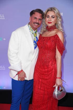 Sascha Schmitz with wife Sandra Czok THE REALITY AWARDS 2026 at the Maritim Hotel in Bonn on 16 04 2026