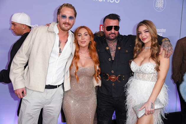 Tara Tabitha with boyfriend Dennis Lodi, Cosimo Citiolo with girlfriend Nathalie Gaus THE REALITY AWARDS 2026 at the Maritim Hotel in Bonn on 16 04 2026