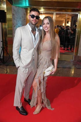 Marc Robin Wenz with girlfriend Ina Kina THE REALITY AWARDS 2026 at the Maritim Hotel in Bonn on 16 04 2026