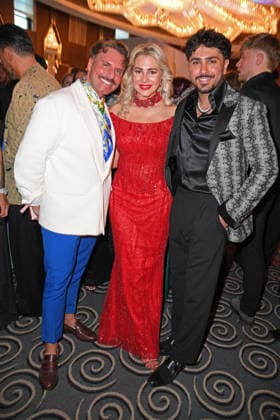 Sascha Schmitz with wife Sandra Czok, Amir Hosseiny THE REALITY AWARDS 2026 at the Maritim Hotel in Bonn on 16 04 2026