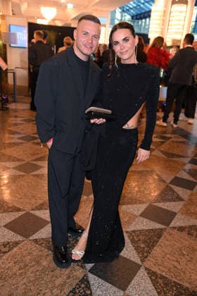 Henning Merten with his wife Denise Merten THE REALITY AWARDS 2026 at the Maritim Hotel in Bonn on 16 04 2026