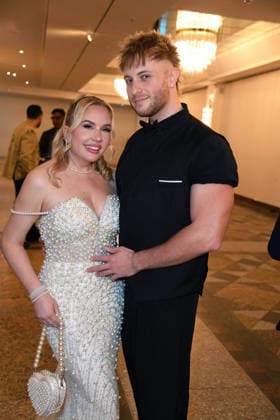 Marlisa Rudizo aka Mrs. Marlisa with friend William Raab THE REALITY AWARDS 2026 at the Maritim Hotel in Bonn on 16 04 2026