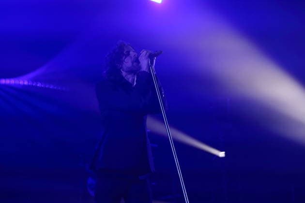 Christian Schottstädt from the band Forced To Mode at a concert in the Columbiahalle in Berlin, April 16, 2026 Forced To Mode concert Berlin