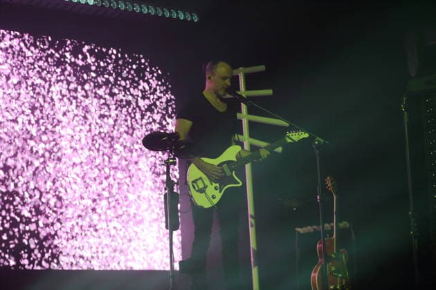 Matthias Kahra from the band Forced To Mode at a concert in the Columbiahalle in Berlin, April 16, 2026 Forced To Mode concert Berlin