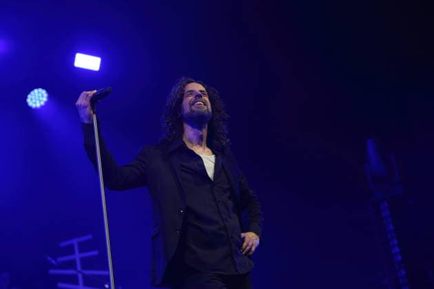 Christian Schottstädt from the band Forced To Mode at a concert in the Columbiahalle in Berlin, April 16, 2026 Forced To Mode concert Berlin