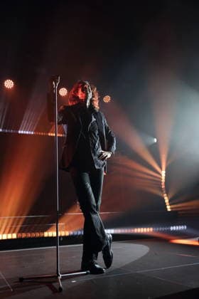 Christian Schottstädt from the band Forced To Mode at a concert in the Columbiahalle in Berlin, April 16, 2026 Forced To Mode concert Berlin