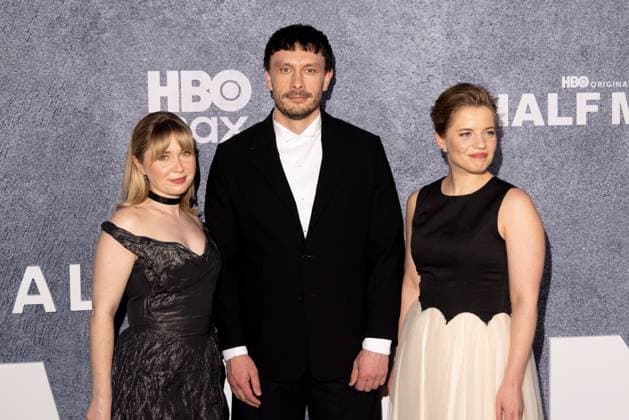 Julie Cullen, Richard Gadd, Alexandra Brodski at arrivals for HALF MAN Premiere, Regal Union Square, New York, NY, April 16, 2026. Photo By: Ryan Billings Everett Collection HALF MAN Premiere PUBLICATIONXNOTxINxCANxCHNxFRAxITAxJPNxNORxPOLxRUSxESPxUKxUSA