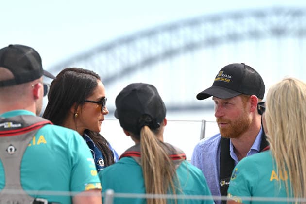 HARRY AND MEGHAN AUSTRALIA VISIT, Prince Harry and Meghan, the Duke and Duchess of Sussex on a tour of Sydney Harbour with Invictus Australia during a visit to Australia, Sydney, Friday, April 17, 2026. ( NO ARCHIVING SYDNEY NEW SOUTH WALES AUSTRALIA  Copyright: xDEANxLEWINSx 20260417181803096380
