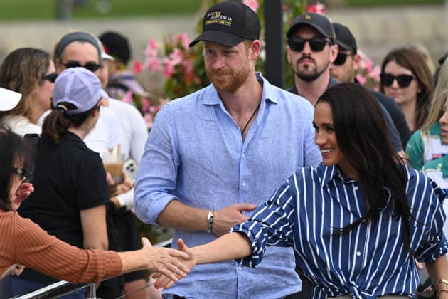 HARRY AND MEGHAN AUSTRALIA VISIT, Prince Harry and Meghan, the Duke and Duchess of Sussex at the Cruising Yacht Club of Australia after sailing on Sydney Harbour with Invictus Australia during a visit to Australia, Sydney, Friday, April 17, 2026. ( NO ARCHIVING SYDNEY NEW SOUTH WALES AUSTRALIA  Copyright: xDEANxLEWINSx 20260417151302561953