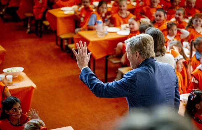 ZEEWOLDE - King Willem-Alexander will give the starting signal for the King s Games during the national opening at public primary school Panta Rhei and ICB Kaleidoscoop in Zeewolde. Traditionally, the King s Games start with the joint King s Breakfast. Subsequently, the King will open the games and visit various sports and games activities. ROBIN UTRECHT ANP netherlands out - belgium out  Copyright: xx x555999665x originalFilename: 555999665.jpg