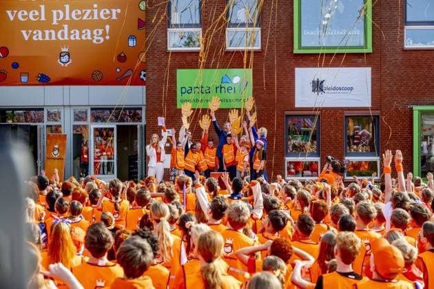 ZEEWOLDE - King Willem-Alexander will give the starting signal for the King s Games during the national opening at public primary school Panta Rhei and ICB Kaleidoscoop in Zeewolde. Traditionally, the King s Games start with the joint King s Breakfast. Subsequently, the King will open the games and visit various sports and games activities. ROBIN UTRECHT ANP netherlands out - belgium out  Copyright: xx x556000920x originalFilename: 556000920.jpg