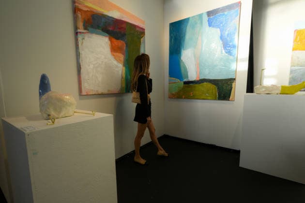 San Francisco Art Fair 2026 SAN FRANCISCO, CALIFORNIA - APRIL 16: San Francisco Art Fair opens its door to art lovers at the Fort Mason Center in San Francisco, California, United States on April 16, 2026. The fair showcases a diverse range of modern and contemporary art with a special focus on AAPI (Asian American and Pacific Islander) voices and immigrant legacies this year. Tayfun Coskun Anadolu California United States. Editorial use only. Please get in touch for any other usage.  Copyright: x2026xAnadoluxTayfunxCoskunx