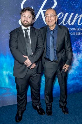 Noah Pitifer and John W Kim at the premiere of the movie Reunion at Madame Tussauds Hollywood Wax Museum Los Angeles, 16 04 2026 Foto:xR.xWagnerx xFuturexImagex reunion_6435