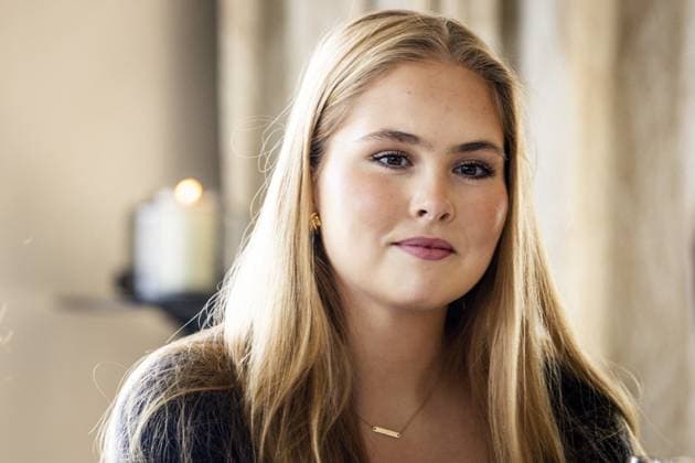 Princess Catharina-Amalia Visits To Amsterdam - Day 2 Princess Catharina-Amalia of the Netherlands during lunch at restaurant TwentySix in the Zuidas in Amsterdam, The Netherlands on April 17, 2026. Photo by NLBeeld Robert Meerding ABACAPRESS.COM Amsterdam Netherlands  Copyright: xBrunoxPress ABACAx