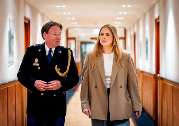 17-04-2026 Police Princess Amalia visits the Amsterdam police on her 2nd day of the 2 day visit to Amsterdam. Â  Copyright: xPPEx