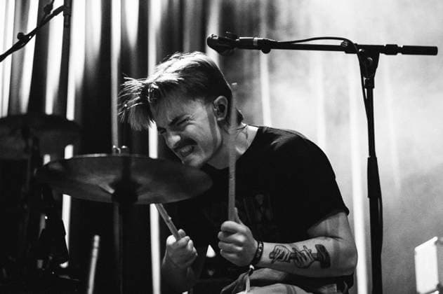Concert of GANS in Berlin Concert of the British post punk band GANS on 17 04 2026 at Huxleys Neue Welt Berlin Here in the picture Iuan Woodman , Berlin Berlin Germany Neukölln